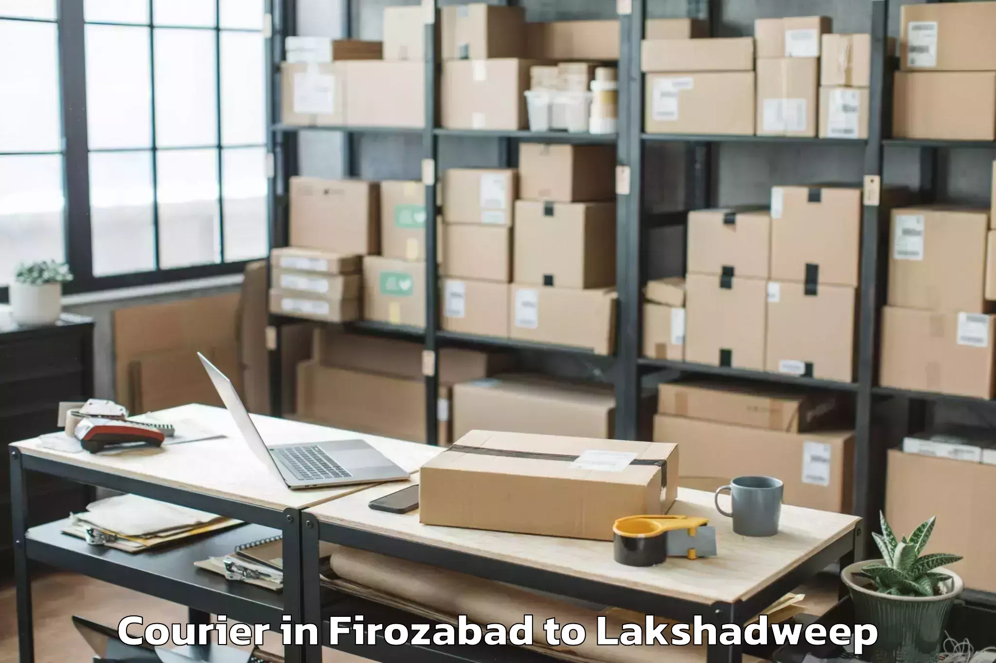 Affordable Firozabad to Kalpeni Courier